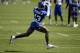 New York Giants wide receiver Odell Beckham (13) during the team's NFL football organized activities, Tuesday, June 12, 2018, in East Rutherford, N.J.. (AP Photo/Adam Hunger)