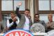 MUNICH, GERMANY - MAY 20: Robert Lewandowski of Muenchen celebrates with the trophy during the celebration of FC Bayern Muenchen at the Marienplatz on May 20, 2018 in Munich, Germany. (Photo by TF-Images/Getty Images)