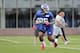 New York Giants running back Saquon Barkley works out during NFL football training camp, Thursday, July 26, 2018, in East Rutherford, N.J. (AP Photo/Julio Cortez)