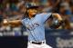 ST. PETERSBURG, FL JULY 22: Chris Archer #22 of the Tampa Bay Rays delivers a pitch during the first inning against the Miami Marlins at Tropicana Field on July 22, 2017 in St. Petersburg, Florida. (Photo by Joseph Garnett Jr./Getty Images)