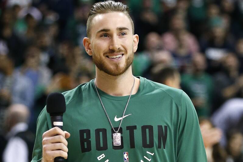 Gordon Hayward Addicted To Fortnite After Admitting He Was A | Nba fortnite players Gordon Hayward !   Addicted To Fortnite After Admitting He Was A - boston celtics gordon h!   ayward addresses the crowd before an nba basketball game against the washington wizards