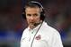ARLINGTON, TX - DECEMBER 29: Head coach Urban Meyer of the Ohio State Buckeyes during the Goodyear Cotton Bowl against the USC Trojans in the second quarter at AT&T Stadium on December 29, 2017 in Arlington, Texas. (Photo by Ronald Martinez/Getty Images)