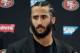 FIL - This January 1, 2017, file photo shows when San Francisco 49ers quarterback Colin Kaepernick talks at a press conference after the team's NFL football game against Seattle Seahawks in Santa Clara, Calif said. Pete Carroll Seattle Seahawks has not closed the door to the opportunity to add Kaepernick to its list, but how much longer they can continue, it may be due to the forthcoming NFL draft. Reports reported earlier this month as Seattle pulled out of a planned training for Kaepernick. Seattle has been one of the few teams showing interest in Kaepernick after his protests during the national anthem. (AP Photo / Marcio Jose Sanchez, File)