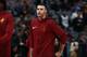 Cleveland Cavaliers forward Larry Nance Jr. (22) in the first half of an NBA basketball game Wednesday, March 7, 2018, in Denver. (AP Photo/David Zalubowski)
