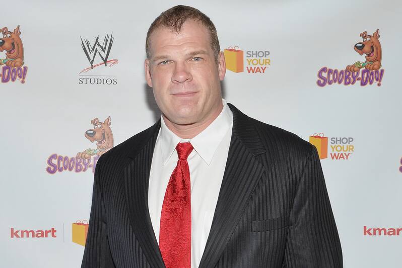 NEW YORK, NY - MARCH 22: WWE Wrestler Kane attends the 'Scooby Doo! WrestleMania Mystery' New York Premiere at Tribeca Cinemas on March 22, 2014 in New York City. (Photo by Mike Coppola/Getty Images)