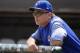 CHICAGO - JULY 29: Manager John Gibbons #5 of the Toronto Blue Jays looks on against the Chicago White Sox on July 29, 2018 at Guaranteed Rate Field in Chicago, Illinois. (Photo by Ron Vesely/MLB Photos via Getty Images)