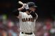 SAN FRANCISCO, CA - JULY 29: Buster Posey #28 of the San Francisco Giants bats against the Milwaukee Brewers in the bottom of the six inning at AT&T Park on July 29, 2018 in San Francisco, California. (Photo by Thearon W. Henderson/Getty Images)