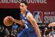 LAS VEGAS, NV - JULY 14: Zhaire Smith #8 of the Philadelphia 76ers handles the ball against the Milwaukee Bucks during the 2018 Las Vegas Summer League on July 14, 2018 at the Thomas & Mack Center in Las Vegas, Nevada. NOTE TO USER: User expressly acknowledges and agrees that, by downloading and/or using this photograph, user is consenting to the terms and conditions of the Getty Images License Agreement. Mandatory Copyright Notice: Copyright 2018 NBAE (Photo by Garrett Ellwood/NBAE via Getty Images)
