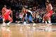 OKLAHOMA CITY, OK- DECEMBER 25: James Harden #13 of the Houston Rockets handles the ball against Russell Westbrook #0 of the Oklahoma City Thunder during the game between the two teams on December 25, 2017 at Chesapeake Energy Arena in Oklahoma City, Oklahoma. NOTE TO USER: User expressly acknowledges and agrees that, by downloading and or using this photograph, User is consenting to the terms and conditions of the Getty Images License Agreement. Mandatory Copyright Notice: Copyright 2017 NBAE (Photo by Layne Murdoch Sr./NBAE via Getty Images)