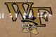 WINSTON-SALEM, NC - JANUARY 29: A view of the Wake Forest logo prior to a game between the Syracuse Orange and the Wake Forest Demon Deacons at Lawrence Joel Coliseum on January 29, 2014 in Winston-Salem, North Carolina. Syracuse defeated Wake Forest 67-57. (Photo by Lance King/Getty Images)