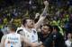 Luka Doncic and Real Madrid celebrated a Euroleague playoff victory in May. Euroleague players have since formed a union and already achieved upgrades, such as more off days between games.
