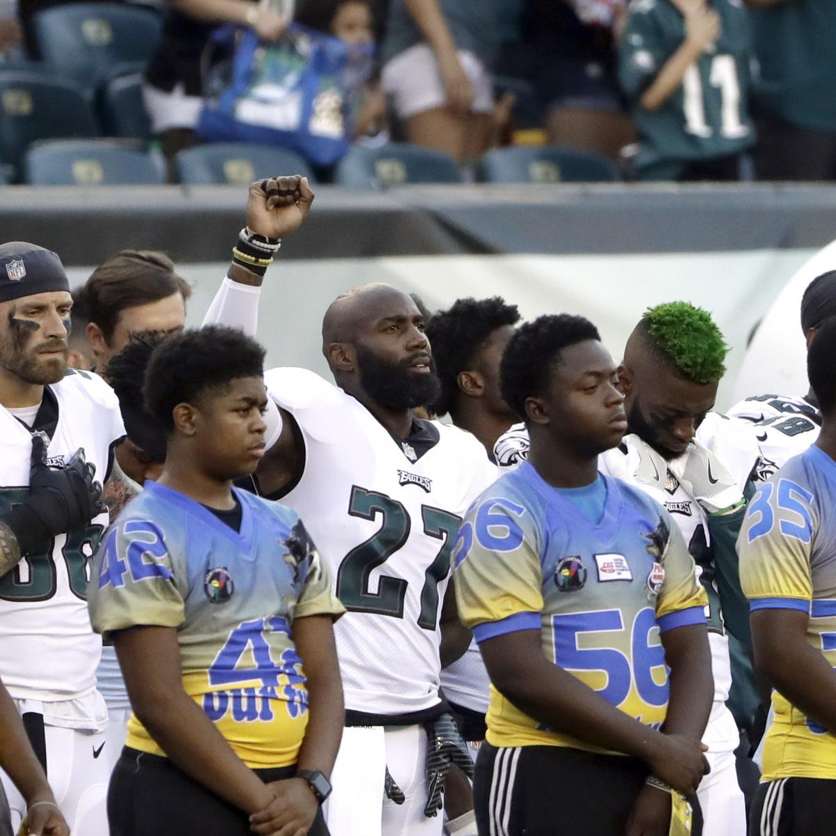 Malcolm Jenkins Raises Fist During National Anthem Before Steelers-Eagles Game | Bleacher Report | Latest News, Videos and Highlights