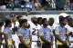 Philadelphia Eagles' Malcolm Jenkins, center left, raises his fist during the national anthem before the team's preseason NFL football game against the Pittsburgh Steelers, Thursday, Aug. 9, 2018, in Philadelphia. (AP Photo/Matt Rourke)