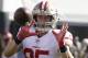 San Francisco 49ers tight end George Kittle (85) against the Los Angeles Rams during the first half of an NFL football game Sunday, Dec. 31, 2017, in Los Angeles. (AP Photo/Rick Scuteri)