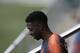 FC Barcelona's Dembele takes part in a training session at the Sports Center FC Barcelona Joan Gamper in Sant Joan Despi, Saturday, May 5, 2018. FC Barcelona will play against Real Madrid in a Spanish La Liga soccer match on Sunday.(AP Photo/Manu Fernandez)