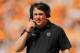 KNOXVILLE, TN - OCTOBER 14: Head coach Will Muschamp of the South Carolina Gamecocks looks on against the Tennessee Volunteers during the first half at Neyland Stadium on October 14, 2017 in Knoxville, Tennessee. (Photo by Michael Reaves/Getty Images)