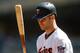 Minnesota Twins' Joe Mauer is on deck against the Cincinnati Reds in a baseball game Sunday, April 29, 2018, in Minneapolis. (AP Photo/Jim Mone)