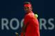 TORONTO, ON - AUGUST 12: Rafael Nadal of Spain plays a shot against Stefanos Tsitsipas of Greece during the final match on Day 7 of the Rogers Cup at Aviva Centre on August 12, 2018 in Toronto, Canada. (Photo by Vaughn Ridley/Getty Images)