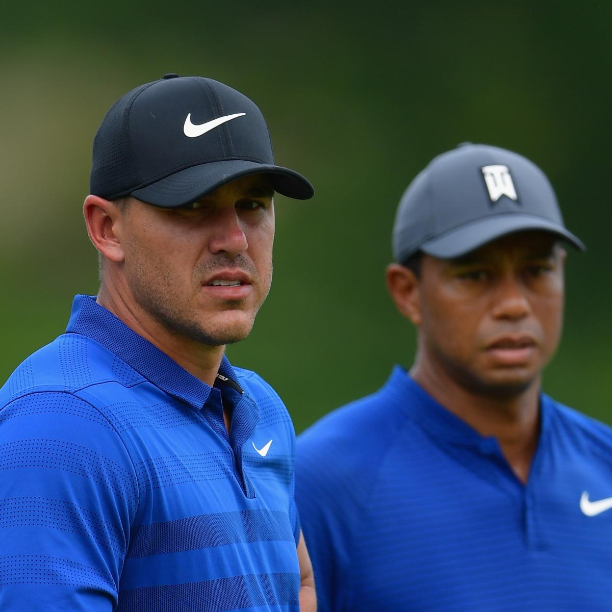 Brooks Koepka Girlfriend Jena Sims Hug Tiger Woods After Pga Championship Win Bleacher Report Latest News Videos And Highlights