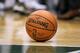 MILWAUKEE, WI - OCTOBER 13: A detail view of a basketball on the court during a preseason game between the Milwaukee Bucks and Detroit Pistons at BMO Harris Bradley Center on October 13, 2017 in Milwaukee, Wisconsin. NOTE TO USER: User expressly acknowledges and agrees that, by downloading and or using this photograph, User is consenting to the terms and conditions of the Getty Images License Agreement. (Photo by Dylan Buell/Getty Images) *** Local Caption ***