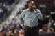Dallas Wings head coach Fred Williams during a preseason WNBA basketball game, Tuesday, May 8, 2018, in Uncasville, Conn. (AP Photo/Jessica Hill)