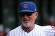 CHICAGO, IL - JUNE 20: Manager Joe Maddon of the Chicago Cubs looks on from the dugout before the game against the Los Angeles Dodgers at Wrigley Field on June 20, 2018 in Chicago, Illinois. (Photo by Dylan Buell/Getty Images)