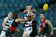 GEELONG, AUSTRALIA - AUGUST 11: Ryan Abbott of Geelong handballs during the round 19 VFL match between the Essendon Bombers and the Geelong Cats at GMHBA Stadium on August 11, 2018 in Geelong, Australia. (Photo by Darrian Traynor/AFL Media/Getty Images)