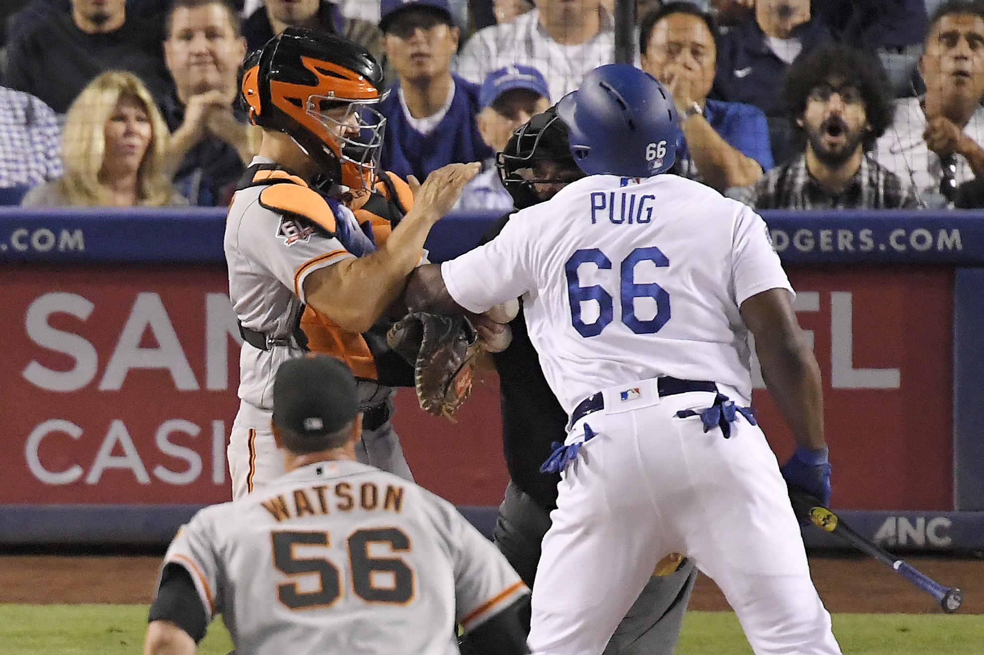 World Series: Yasiel Puig gives Dodgers fits of irrepressible antics
