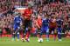   MANCHESTER ENGLAND - 10 August: Paul Pogba of Manchester United scored his team's first goal of the penalty spot during the Premier League match between Manchester United and Leicester City in Old Trafford on 10 August 2018 in Manchester, United Kingdom. 