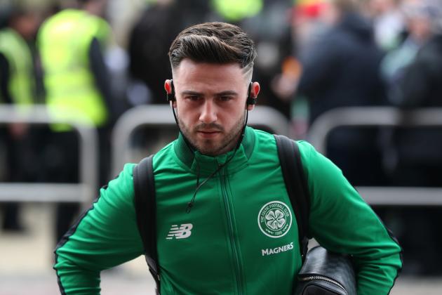 GLASGOW, SCOTLAND - APRIL 29: Patrick Roberts of Celtic arrives at the stadium prior to the Scottish Premier League match between Celtic and Rangers at Celtic Park on April 29, 2018 in Glasgow, Scotland. (Photo by Ian MacNicol/Getty Images)