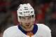 New York Islanders center John Tavares (91) plays against the Detroit Red Wings in the first period of an NHL hockey game Saturday, April 7, 2018, in Detroit. (AP Photo/Paul Sancya)