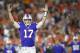 CLEVELAND, OH - AUGUST 17: Josh Allen #17 of the Buffalo Bills reacts in the second quarter of a preseason game against the Cleveland Browns at FirstEnergy Stadium on August 17, 2018 in Cleveland, Ohio. (Photo by Joe Robbins/Getty Images)