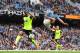 MANCHESTER, ENGLAND - AUGUST 19: Sergio Aguero of Manchester City scores his team's fifth goal during the Premier League match between Manchester City and Huddersfield Town at Etihad Stadium on August 19, 2018 in Manchester, United Kingdom. (Photo by Michael Regan/Getty Images)