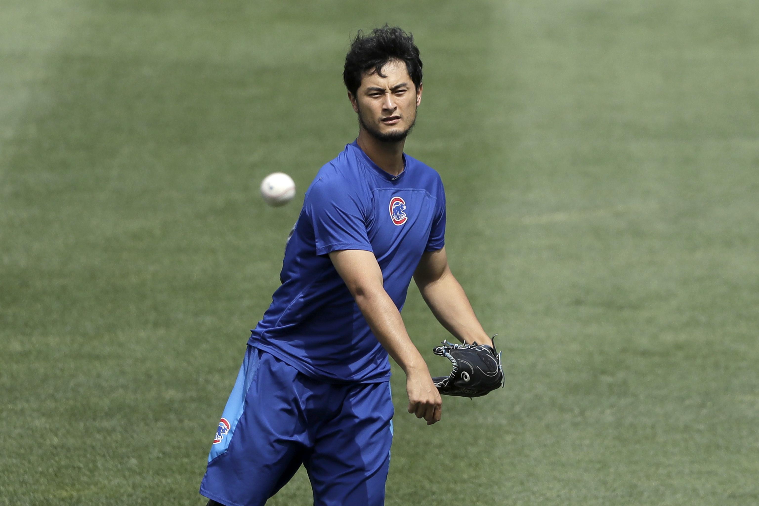 Cubs' Yu Darvish has setback in bullpen session