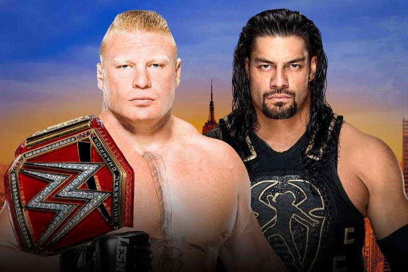 Roman Reigns Beats Brock Lesnar Wins Universal Title At Wwe