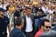 TOPSHOT - Cristiano Ronaldo waves to suppoters as he arrives on July 16, 2018 at the Juventus medical centre at the Alliance stadium in Turin. - A Turin hit by Cristiano Ronaldo fever awaits the striker as Juventus prepare to unveil the surprise signing, that after the end of the World Cup, puts all eyes on the Italian champions and Serie A. (Photo by Miguel MEDINA / AFP) (Photo credit should read MIGUEL MEDINA/AFP/Getty Images)