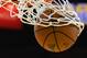 OAKLAND, CA - APRIL 14: A detailed view of a Spalding NBA basketball going through the net while players warm up prior to the start of Game One of the first round of the 2018 NBA Playoff between the San Antonio Spurs and Golden State Warriors at ORACLE Arena on April 14, 2018 in Oakland, California. NOTE TO USER: User expressly acknowledges and agrees that, by downloading and or using this photograph, User is consenting to the terms and conditions of the Getty Images License Agreement. (Photo by Thearon W. Henderson/Getty Images)
