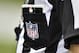 A detailed view of the shirt of NFL field judge Greg Gautreaux during the Pro Football Hall of Fame NFL preseason game between the Chicago Bears and the Baltimore Ravens Thursday, Aug. 2, 2018, in Canton, Ohio. The Ravens won 17-16. (AP Photo/David Richard)