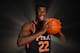 TARRYTOWN, NY - AUGUST 12: DeAndre Ayton #22 of the Phoenix Suns poses for a portrait during the 2018 NBA Rookie Photo Shoot on August 12, 2018 at the Madison Square Garden Training Facility in Tarrytown, New York. NOTE TO USER: User expressly acknowledges and agrees that, by downloading and or using this photograph, User is consenting to the terms and conditions of the Getty Images License Agreement. Mandatory Copyright Notice: Copyright 2018 NBAE (Photo by Jesse D. Garrabrant/NBAE via Getty Images)