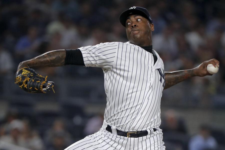 Yankees reinstate closer Aroldis Chapman, designate bullpen arm for  assignment
