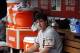 San Francisco Giants starting pitcher Derek Holland (45) sits in the dugout during a baseball game against the Washington Nationals at Nationals Park, Sunday, June 10, 2018, in Washington. (AP Photo/Alex Brandon)
