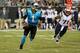 CHARLOTTE, NC - AUGUST 24: Cam Newton #1 of the Carolina Panthers runs the ball against the New England Patriots in the second quarter during their game at Bank of America Stadium on August 24, 2018 in Charlotte, North Carolina. (Photo by Streeter Lecka/Getty Images)