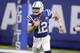 Indianapolis Colts quarterback Andrew Luck (12) during the first half of an NFL preseason football game against the San Francisco 49ers in Indianapolis, Saturday, Aug. 25, 2018. (AP Photo/Michael Conroy)