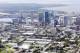 Aerial view of downtown Jacksonville, Fla. Tuesday, Sept. 12, 2017, (AP Photo/John Raoux)