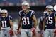 New England Patriots wide receiver Eric Decker walks on the field before a preseason NFL football game against the Washington Redskins, Thursday, Aug. 9, 2018, in Foxborough, Mass. (AP Photo/Charles Krupa)
