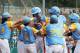 SOUTH WILLIAMSPORT, PA - AUGUST 26: Mana Lau Kong #19 of the West Region from Hawaii celebrates after hitting a solo home run against South Korea during the Championship Game of the Little League World Series at Lamade Stadium on August 26, 2018 in South Williamsport, Pennsylvania. (Photo by Rob Carr/Getty Images)
