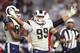 GLENDALE, AZ - DECEMBER 03: Defensive end Aaron Donald #99 of the Los Angeles Rams reacts after a tackle against the Arizona Cardinals during the second half of the NFL game at the University of Phoenix Stadium on December 3, 2017 in Glendale, Arizona. The Rams defeated the Cardinals 32-16. (Photo by Christian Petersen/Getty Images)