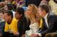 OAKLAND, CA - APRIL 28: Rapper Jay-Z and Beyoncé watch them game from the sidelines as the Golden State Warriors play against the New Orleans Pelicans in Game One of Round Two of the 2018 NBA Playoffs on April 28, 2018 at ORACLE Arena in Oakland, California. NOTE TO USER: User expressly acknowledges and agrees that, by downloading and or using this photograph, user is consenting to the terms and conditions of Getty Images License Agreement. Mandatory Copyright Notice: Copyright 2018 NBAE (Photo by Noah Graham/NBAE via Getty Images)