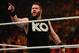 NEW YORK, NY - AUGUST 23: Kevin Owens celebrates his victory over Cesaro at the WWE SummerSlam 2015 at Barclays Center of Brooklyn on August 23, 2015 in New York City. (Photo by JP Yim/Getty Images)