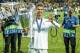  Cristiano Ronaldo from Real Madrid with the UEFA Champions League trophy, Coupe des clubs. Champions Europeans at the UEFA Champions League final between Real Madrid and Liverpool on May 26, 2018 at the Olimpiyskiy Stadium in Kiev, Ukraine (Photo by VI Images via Getty Images] 